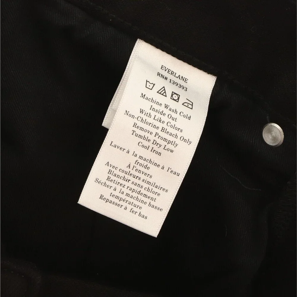 Everlane Uniform The Slim 4-Way Stretch Organic Cotton Jean 29x30 Black NWT B74